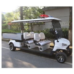 High Quality Police Partrol 4 Seater Electric Golf Cart With Cargo Box