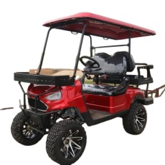 New Design  4 Passengers Off-road Tourist Electric Golf Cart with folded back seat