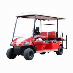 New Road Legal Sightseeing Tourist 6 Passenger Electric Golf Cart With LED Headlights
