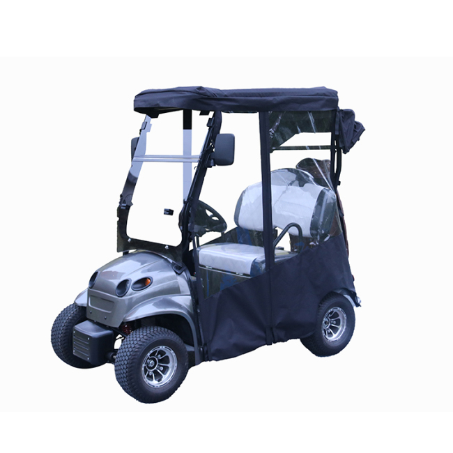 cheap 2 seats lithium battery electric  golf cart  with rain cover
