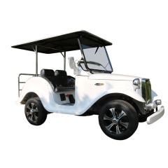 Luxury Classic 4 Seater Motorized Golf Carts With Rear Back Seats