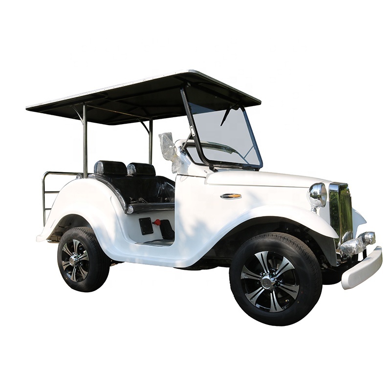 Voiturettes de golf motorisées par Seater du classique 4 de luxe avec les sièges arrière arrière