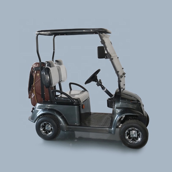 Buggy de golf monoplace tout-terrain intelligent avec support pour sac de golf