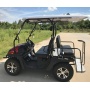 Carrito de golf de gasolina de 4 asientos de calidad con soportes para bolsas de golf