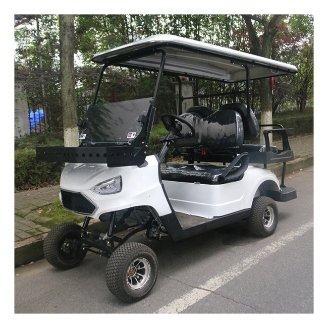Custom Restaurant Hotel 4 Passenger Off-Road Electric Golf Cart For Sale