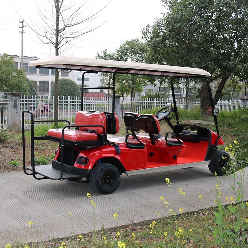 Hot Sale Farm Battery Operated Golf Carts Electric Street Legal With Folded Back Seat