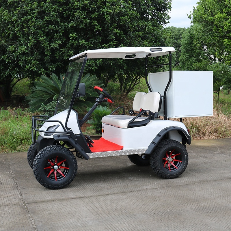 Gran oferta, carrito de golf de carga eléctrico de 4 ruedas y 2 plazas para granja