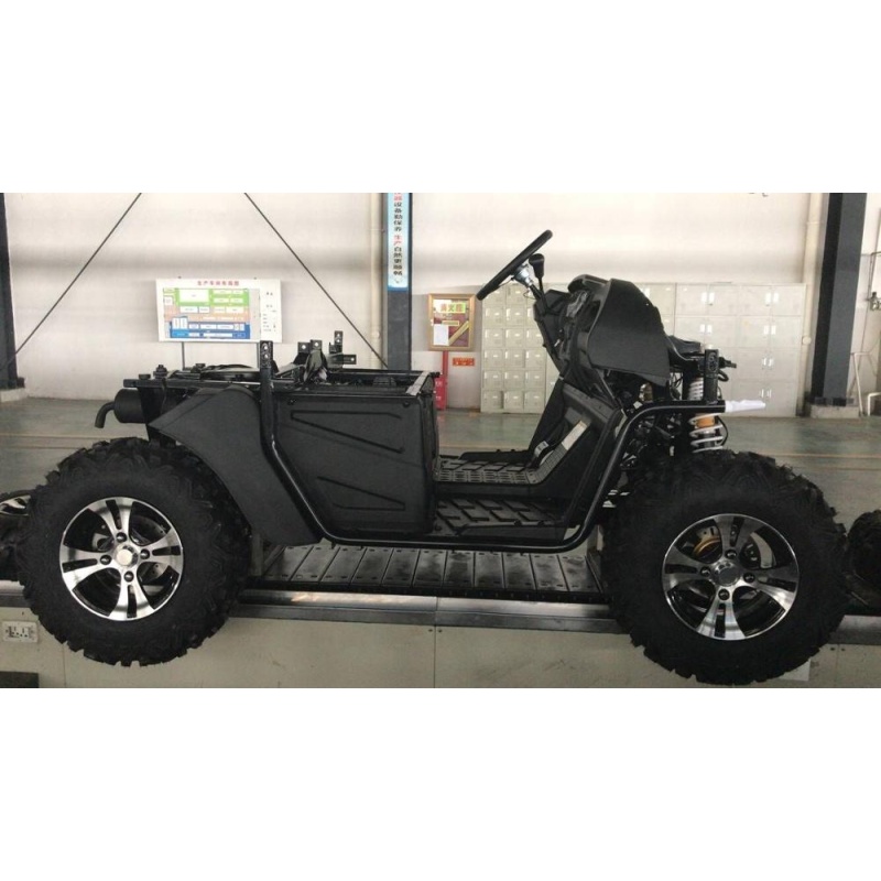 Carrito de golf de gasolina de 4 asientos de calidad con soportes para bolsas de golf