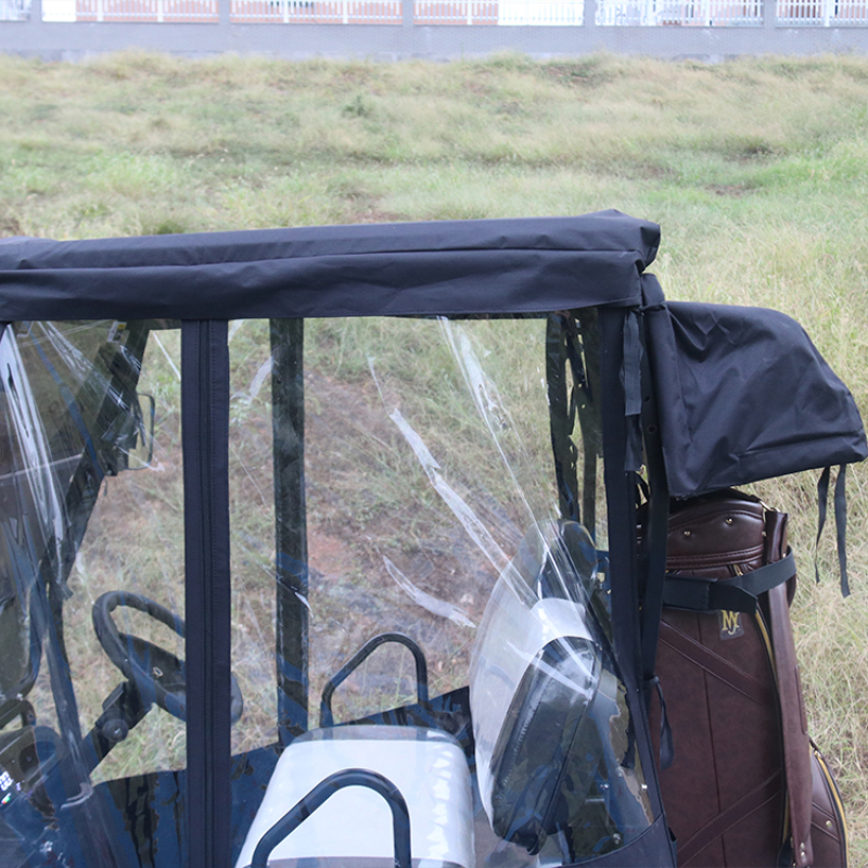 Carrito de golf eléctrico de batería de litio de 2 asientos barato con cubierta de lluvia