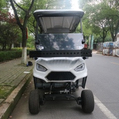 Custom Restaurant Hotel 4 Passenger Off-Road Electric Golf Cart For Sale