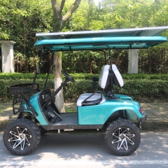 2022 nouvelle voiturette de golf tout-terrain électrique 4 places avec panneau solaire