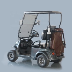Buggy de golf monoplace tout-terrain intelligent avec support pour sac de golf