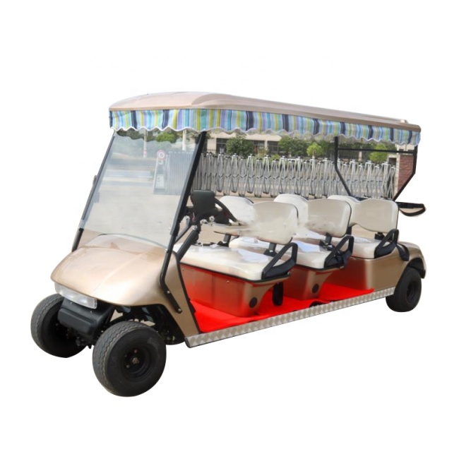 Factory Direct Sales Multifunctional 6 Seater Electric Golf Cart With Meter