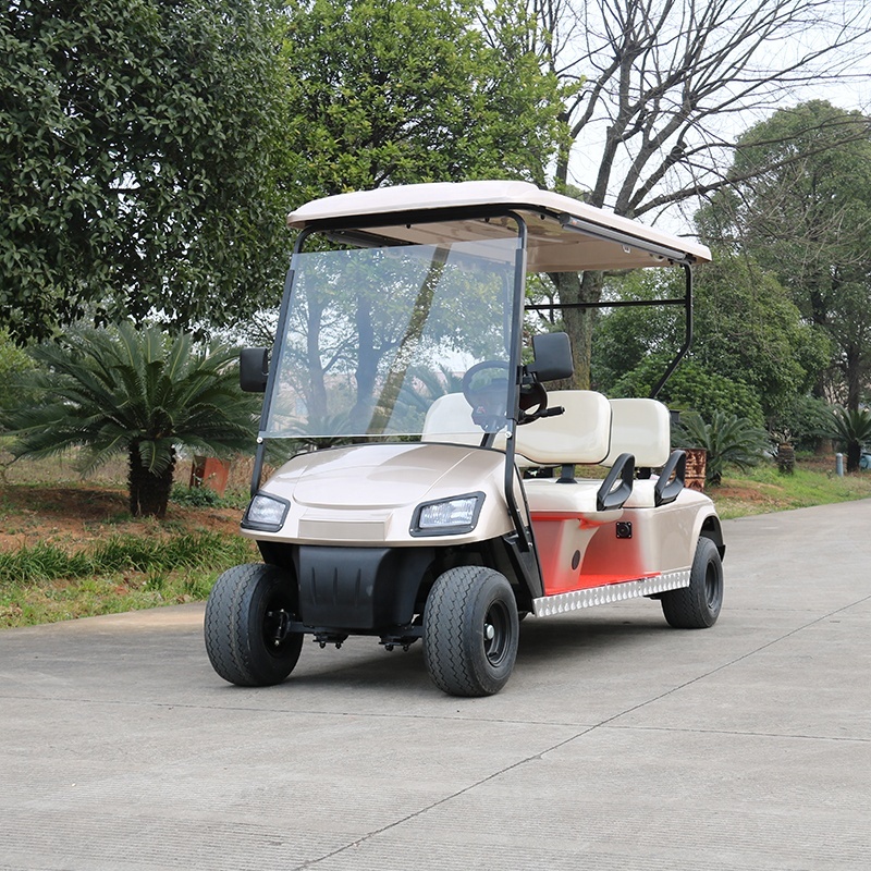 High Quality AC Motor Mini Electric 4 Seat Golf Cart With Lead-acid Battery