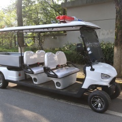 High Quality Police Partrol 4 Seater Electric Golf Cart With Cargo Box