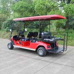 Restaurant Hotel Durable Electric 6 Passengers Golf Cart For Sightseeing