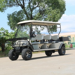 Hot Sale Off Road 4 Wheel Drive Street Legal 6 Seater Golf Carts With Rear Box