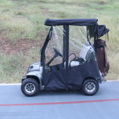 cheap 2 seats lithium battery electric  golf cart  with rain cover