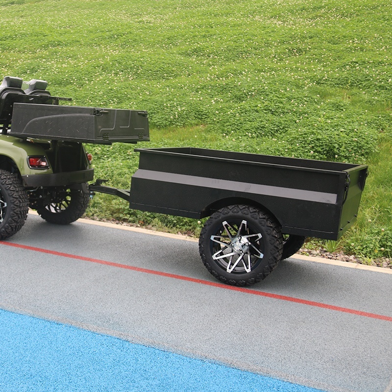 Utility Farm Garden Tools Offroad 2 Wheels Trailer For Golf Cart