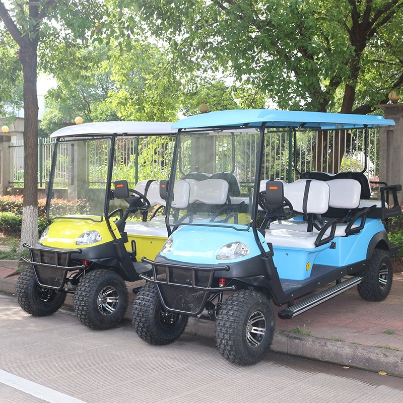 Chariot de golf électrique à grande vitesse professionnel de 4 roues Off Road 6 Seat avec le pare-brise