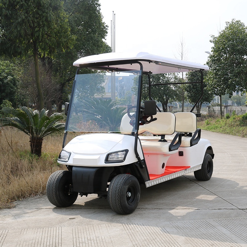 Factory Price 3.8KW DC Motor 4 Wheels Sightseeing Electric Golf Cart