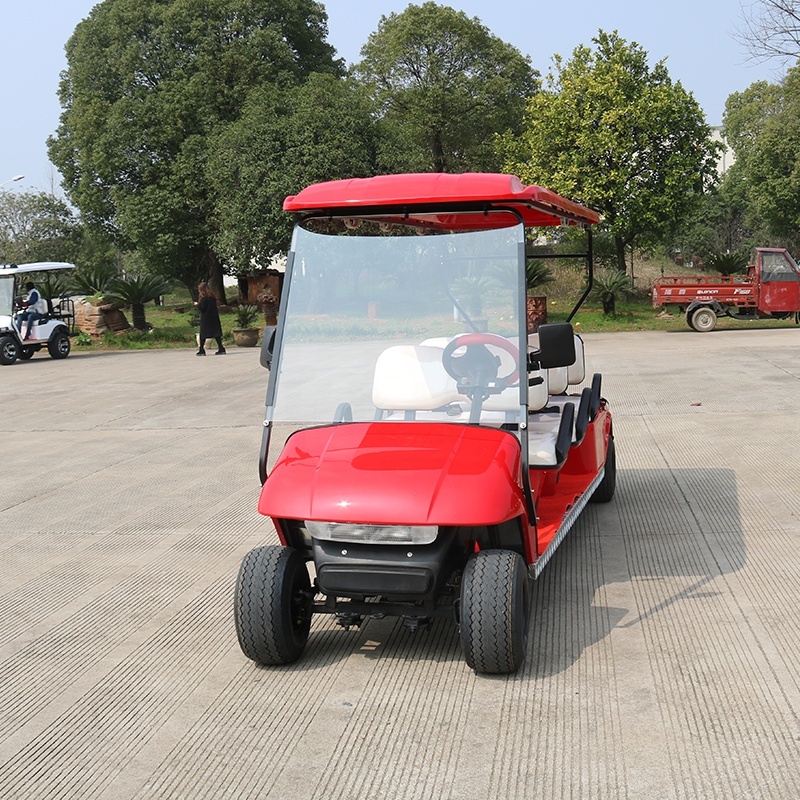 OEM Chinese Manufacturer Classic Electric Tourist Sightseeing 6 Passenger Golf Cart