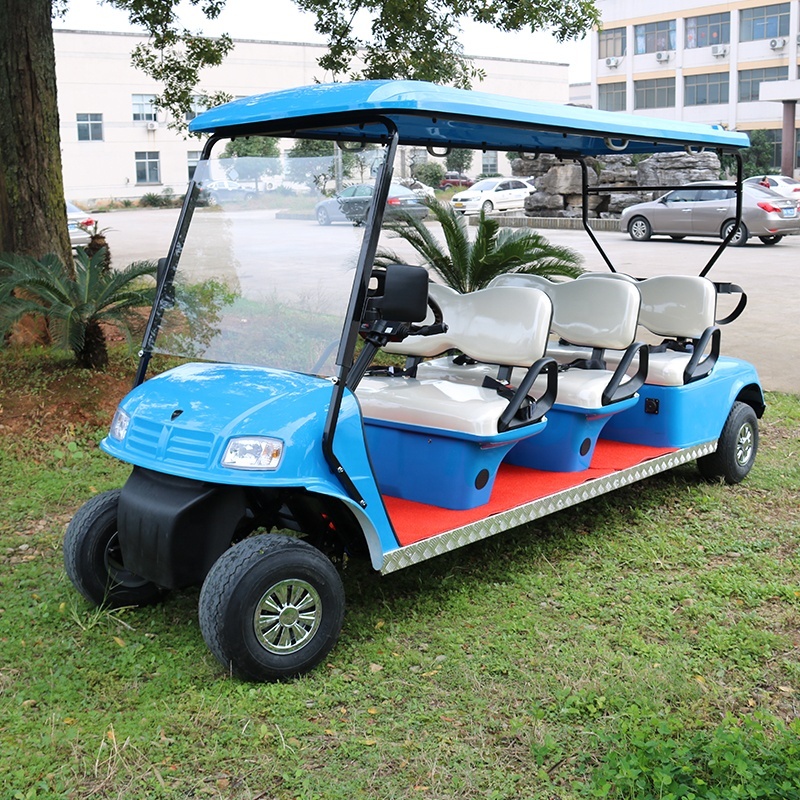 Cheap Price Sightseeing 6 Passenger Street Legal Golf Cart Electric With AC Motor