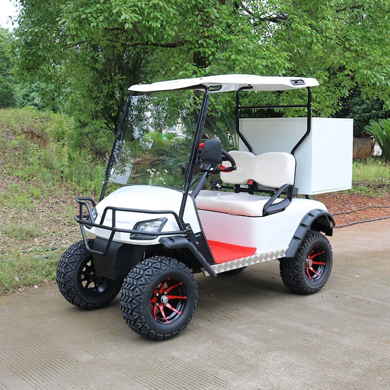 Gran oferta, carrito de golf de carga eléctrico de 4 ruedas y 2 plazas para granja