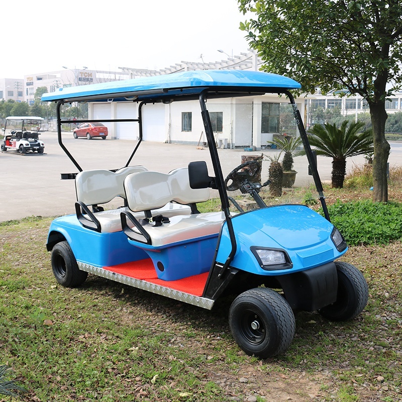 Factory Price 3.8KW DC Motor 4 Wheels Sightseeing Electric Golf Cart