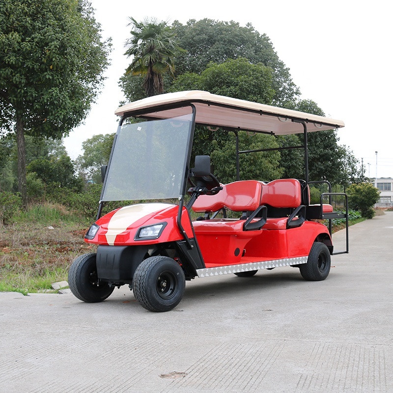 Hot Sale Farm Battery Operated Golf Carts Electric Street Legal With Folded Back Seat