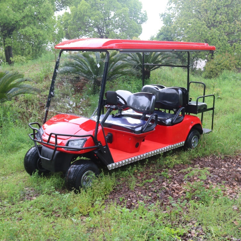 Restaurant Hotel Durable Electric 6 Passengers Golf Cart For Sightseeing