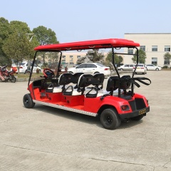 Widely Used 5000 Watt AC Motor Four Wheel Sightseeing Golf Cart 6 Seat