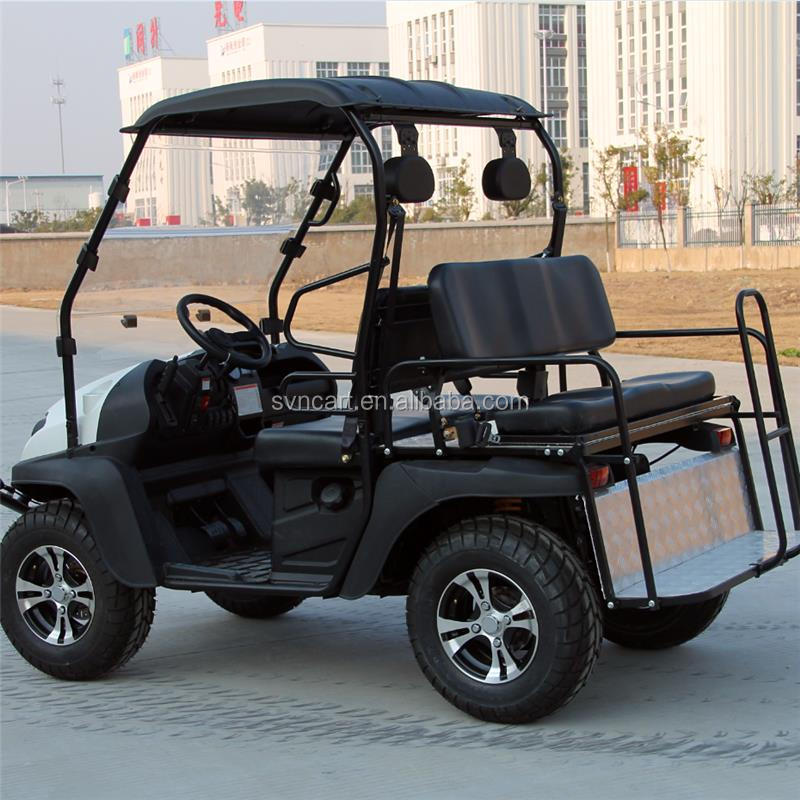 Good Quality 4 Seater Gasoline Golf Cart With Rear Back Seats