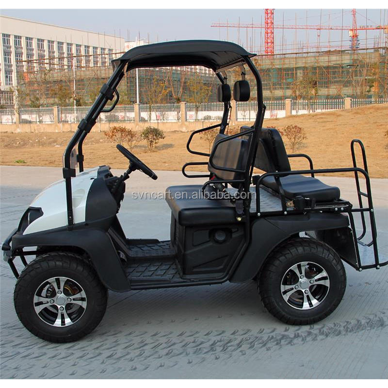 Good Quality 4 Seater Gasoline Golf Cart With Rear Back Seats