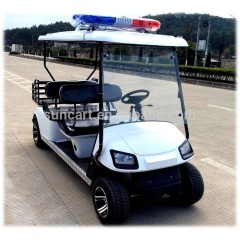 4 Seater Customised Security Patrol Electric golf cart with back basket