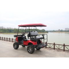 New Design  4 Passengers Off-road Tourist Electric Golf Cart with folded back seat