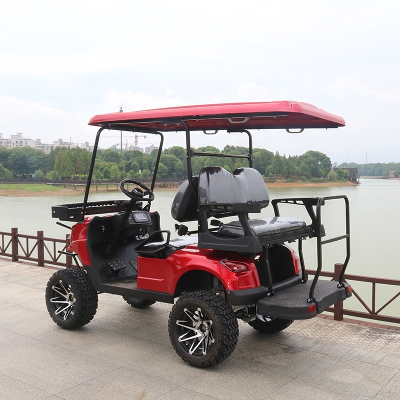 New Arrival Powerful 5KW Sightseeing Electric Hunting 4 Seater Golf Cart