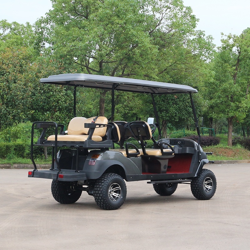 Chariot de golf électrique à grande vitesse professionnel de 4 roues Off Road 6 Seat avec le pare-brise