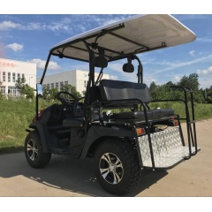 Carrito de golf de gasolina de 4 asientos de calidad con soportes para bolsas de golf