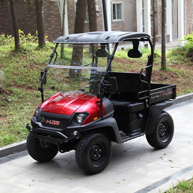60v 5kw 2 Passengers UTV Farm Electric With Cargo Box And Windshield