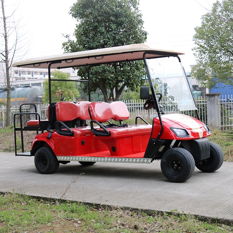 Hot Sale Farm Battery Operated Golf Carts Electric Street Legal With Folded Back Seat