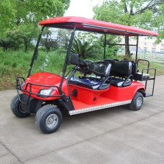 Popular Lithium Battery 4 Wheel Drive Electric Golf Cart With Professional Meter