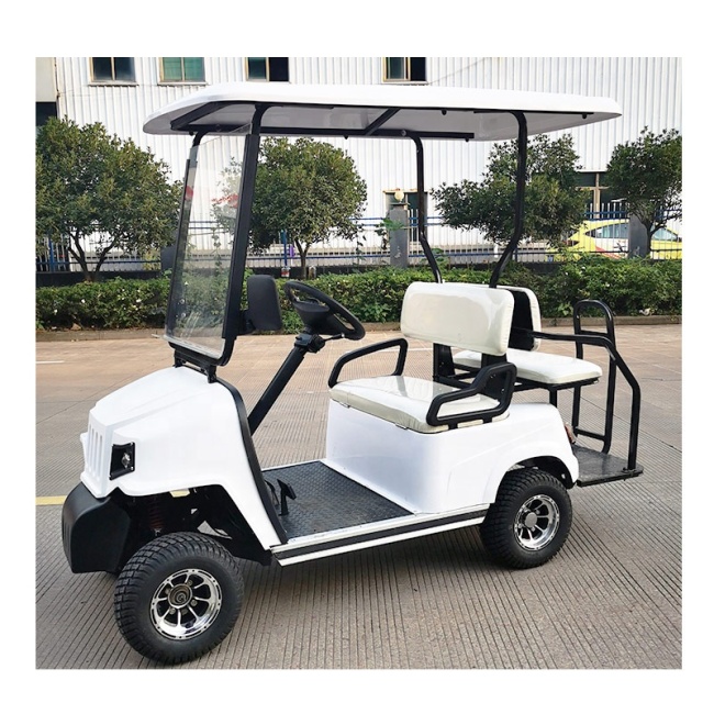 Prix ​​bon marché 2 passagers 4 roues motrices Mini chariot de golf électrique de la Chine