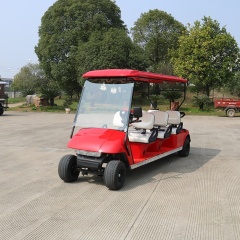 Widely Used 5000 Watt AC Motor Four Wheel Sightseeing Golf Cart 6 Seat