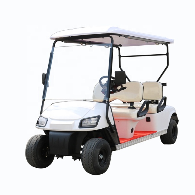 Customized 3.8KW Golf Cart 4 Seater Electric Golf Carts Street Legal With Headlights Taillights