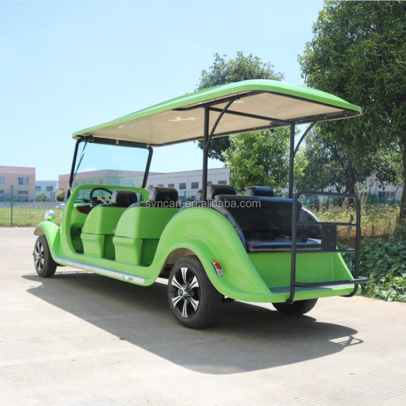 Hot Sale 6 + 2 places voiturettes de golf électriques Vintage Car