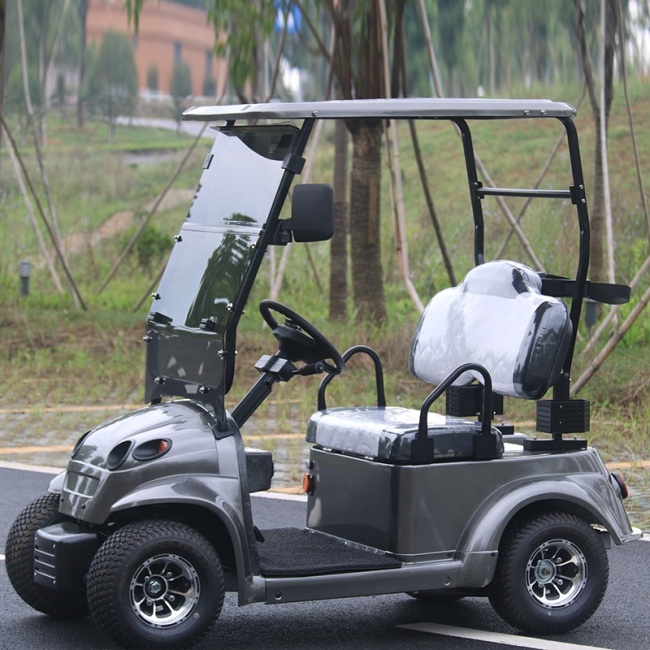 New Design Single Seat 4 Wheels Small Golf Cart With Roof And Windshield