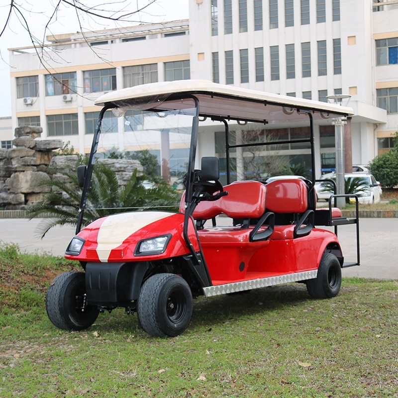 Customized Color Powerful 3.8KW DC Motor 6 Person Electric Golf Cart For Adults