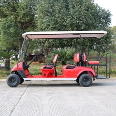 New Design 6 Passenger Tourist AC System 5kw Motor Battery Operated Golf Carts