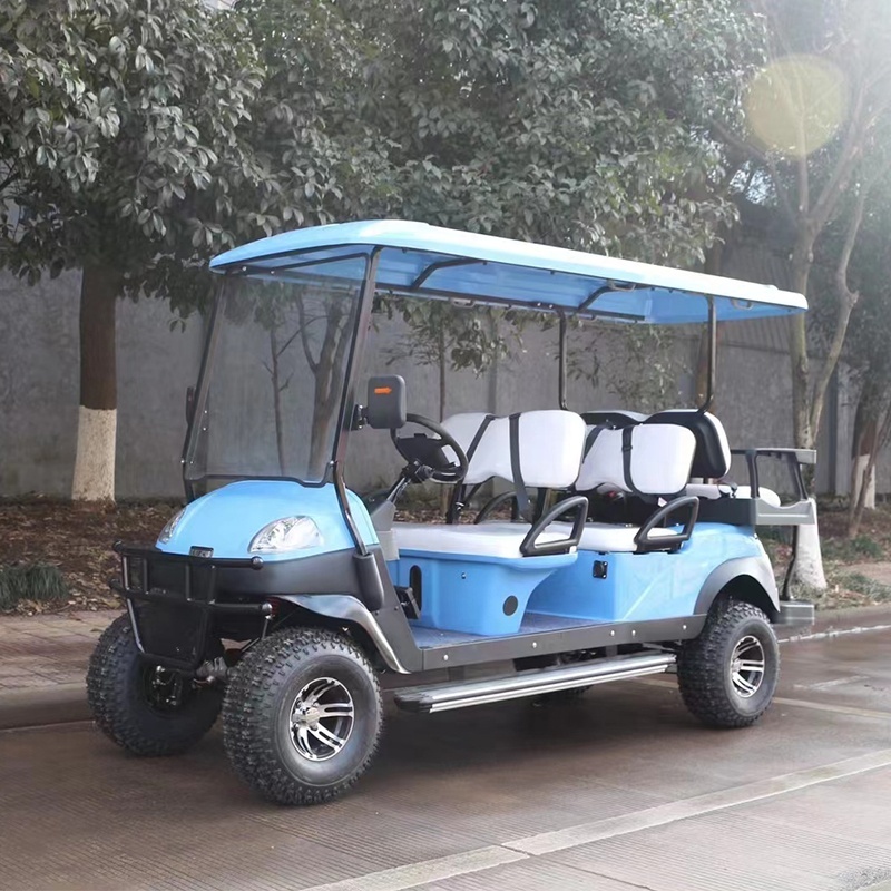 Chariot de golf électrique à grande vitesse professionnel de 4 roues Off Road 6 Seat avec le pare-brise